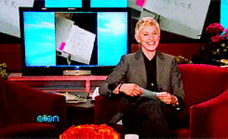 ellen degeneres laughing GIF
