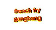 french fries Sticker by AnimatedText