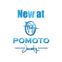 pomoto-jewelry new omg blue shop Sticker