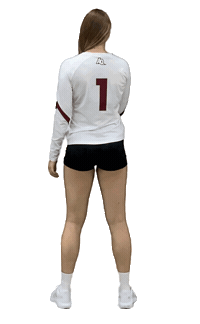 Volleyball Player Hair Flip Sticker by Aquinas Volleyball
