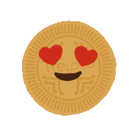 treloso emoji biscoito corao treloso Sticker