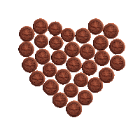treloso heart amor coracao biscoito Sticker