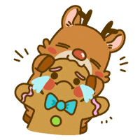 Gingerbread Man Christmas Sticker by Lazy Corgi