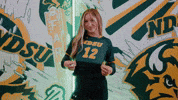 Volleyball Bison GIF by NDSU Athletics