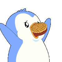 Hungry Penguin Sticker by Pudgy Penguins