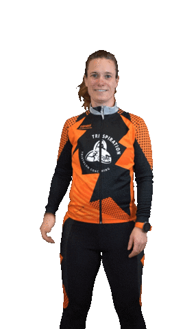 trispiration inspiration coaching thumps up triatlon Sticker