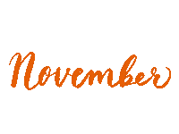 aile_design calligraphy 11 november calendar Sticker