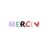 Thanks Merci Sticker