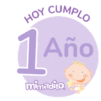 Niño Cumple Sticker by Mimadito
