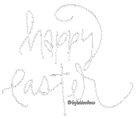 Typography Easter Sticker