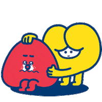 Sad Face Sticker by kyobolife