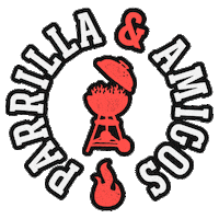 ClubParrillerosWeber amigos carbon parrilla asado Sticker