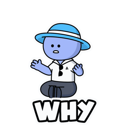 Why Me Wtf Sticker by Kwantel