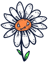 Blooming Flower Power Sticker