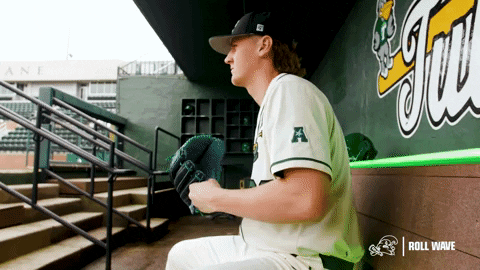 College Baseball Dylan GIF by GreenWave