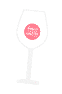 White Wine Sticker by Fancy Ashley