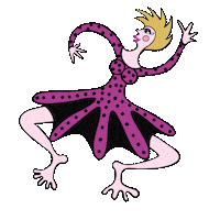 Happy Lets Go Sticker by AnnHansonArt