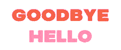 Pink Hello Sticker