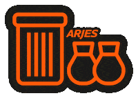 Orange Material Sticker by Arjes Recycling Innovation