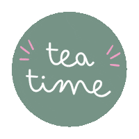 Tea Time Text Sticker