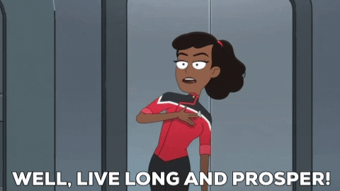 holajohna giphygifmaker star trek sarcasm lower decks GIF