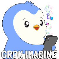 Artificial Intelligence Wow Sticker by Pudgy Penguins