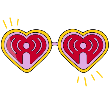 Iheartradio Music Awards Heart Sticker by iHeartRadio