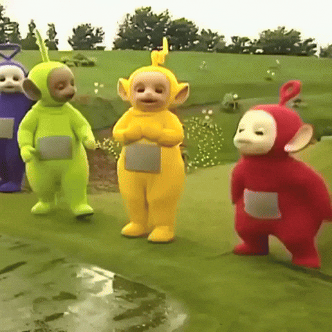 Jumping Rainy Day GIF by Teletubbies