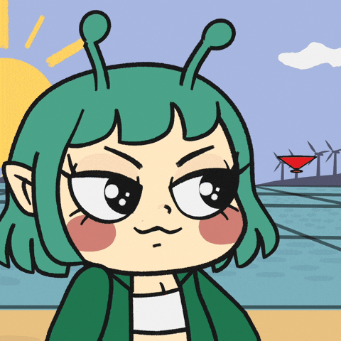 Alien Girl Animation GIF