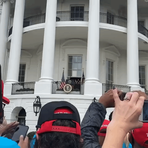 Supporters of Conservative Group BLEXIT Gather in Front of White House to Hear Trump