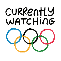 Currently Watching Summer Olympics Sticker