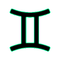 Stars Twining Sticker by astroweed