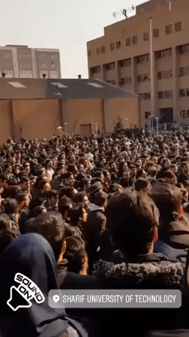 Protesters Rally at Sharif University After Iran Admits to Downing Jet
