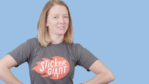 Shocked Here I Am GIF by StickerGiant