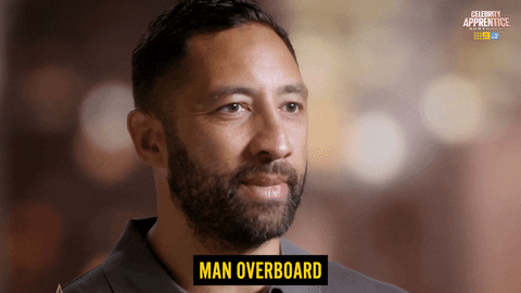 React Nrl GIF by Celebrity Apprentice Australia
