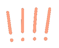 Exclamacion Warning Sticker