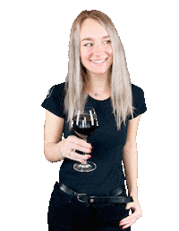huusvanguus happy food drink woman Sticker