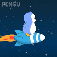 To The Moon Travel GIF by Pudgy Penguins