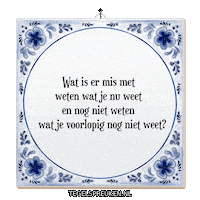Wijsheid Spreuk Sticker by Tegelspreuken.nl