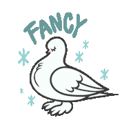 Fancy Pigeon Bird Sticker by Kyra