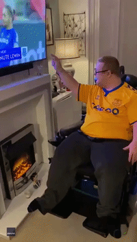 Everton Fan With Down Syndrome Overjoyed by Last-Minute Goal Against Manchester United