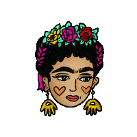 ArtKandy latina artista frida bonita Sticker