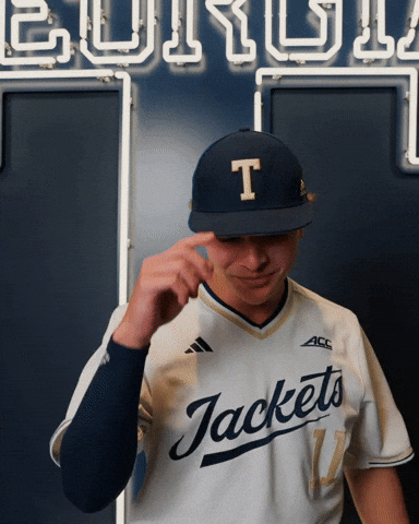 Georgia Tech Baseball GIF by Georgia Tech Yellow Jackets