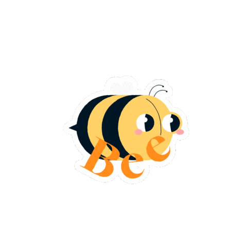 Bee Flying Sticker