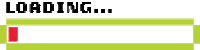 rippasippa pixel gaming loading 8bit Sticker