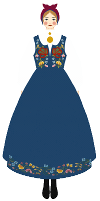 Bunad Sticker by Heimen Husfliden