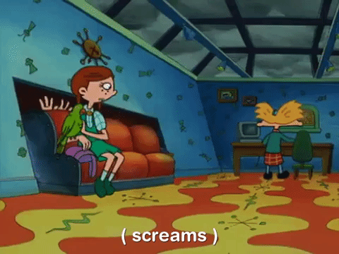 hey arnold nicksplat GIF