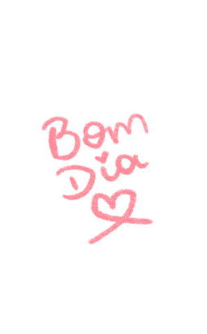 Bom Dia Lettering Sticker