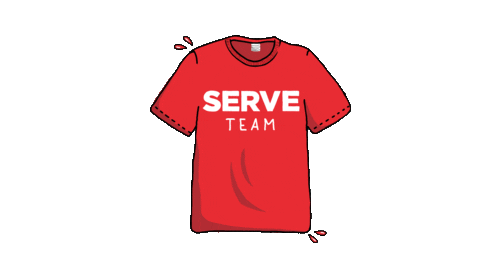 Serve Red Shirt Sticker by Church of the Highlands