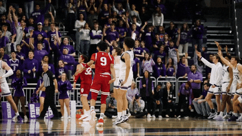 College Hoops Wildcats GIF by Northwestern Athletics
